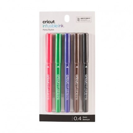 Rašiklių rinkinys Cricut sublimacijai Infusible Ink Markers Basics 0.4mm, 5vnt.