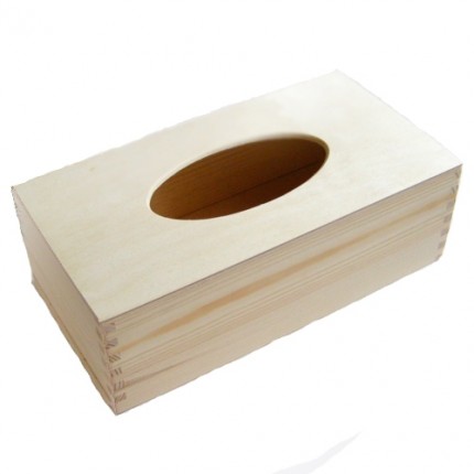 Dėžutė medinė servetėlėms, 25.5x13.5x8.5cm
