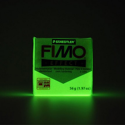 Modelinas Fimo Effect, 57g, 04 fosforinis švytintis tamsoje	