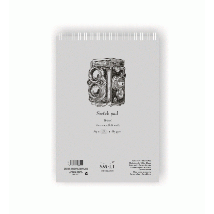 Eskizavimo bloknotas Bristol Authentic SMLT Art, A4, 185 g/m², 50 lapų, balti