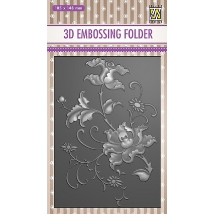 Reljefavimo formelė Nellie Snellen EF3D027 3D Exotic Flower, 105x148mm