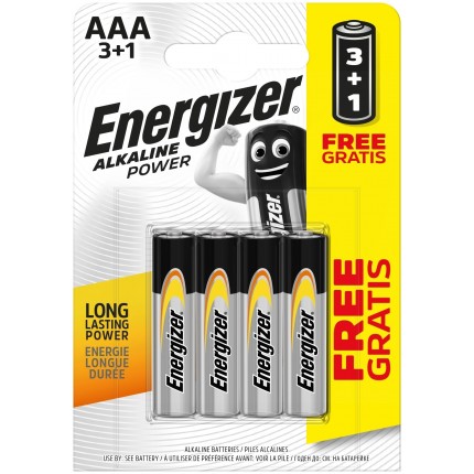 Elementas Energizer AAA LR03,1,5V 3+1 vnt.