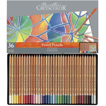 Pastelinių pieštukų rinkinys Cretacolor Fine Art Pastel, 36 spalvų