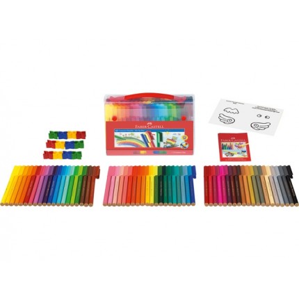 Flomasterių rinkinys Faber-Castell Connector, 60 spalvų