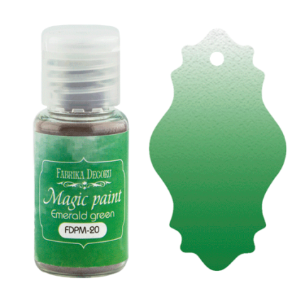 Akvarelė milteliais Fabrika decoru - Magic Paint Emerald green, 15ml