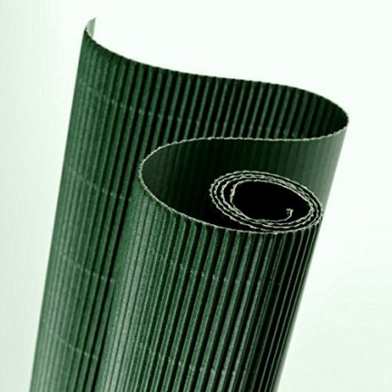 Gofruotas kartonas  50x70cm (29), tamsiai žalia sp.