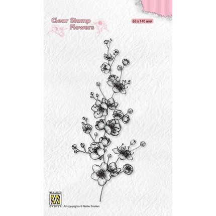 Silikono antspaudas Nellie Snellen - FLO027 Blooming Branch Blossom