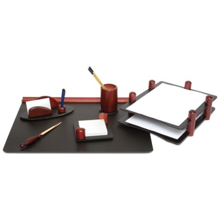 Darbo stalo priemonių rinkinys Forpus, medinis,raudonmedžio sp.6 dalys