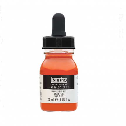 Akrilinis tušas Liquitex 30ml 983 fluo red