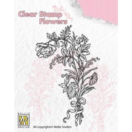 Silkono antspaudas Nellie Snellen - Laukinių gėlių puokštė 1 FLO006