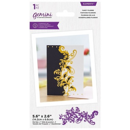 Kirtimo formelė Crafter's Companion - Gemini - Grande Swirls Edges Fancy Filigree Elements