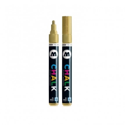 Žymeklis kreidinis Molotow, 4mm, aukso sp.