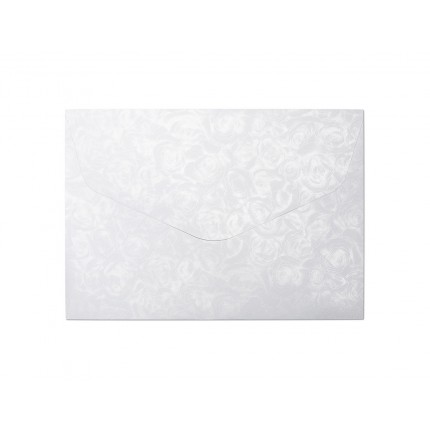 Vokas Roses C5, 162x229 mm, 120 g/m², baltas su sidabro sp. ornamentu, 10 vnt.