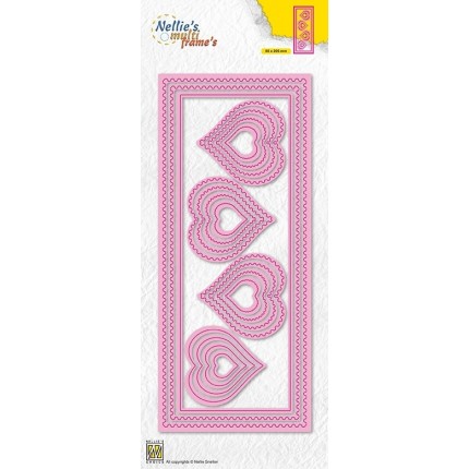Kirtimo formelė Nellie Snellen MFD142 Slim lines heart     