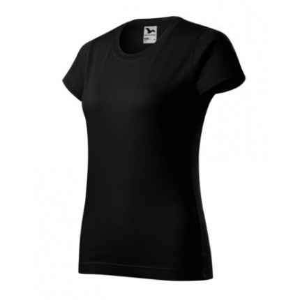 Moteriški marškinėliai Malfini Basic 134, 160g/m², juoda, S