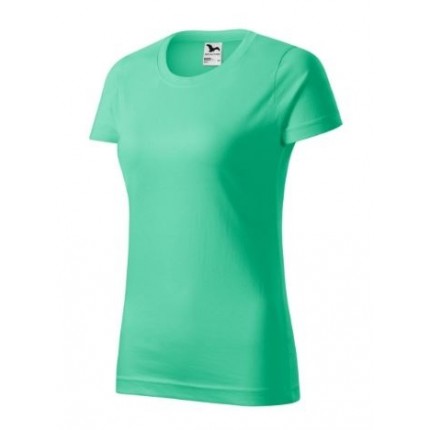 Moteriški marškinėliai Malfini Basic 134, 160g/m², mėtinė, XS