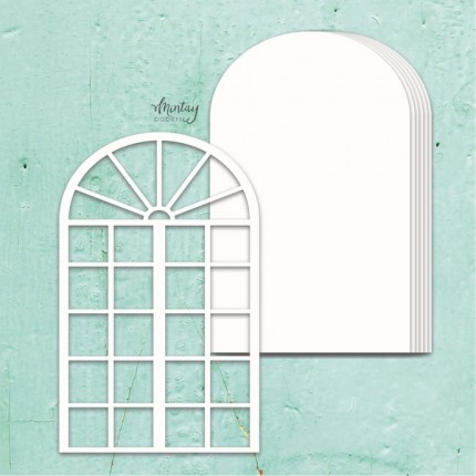 Skrebinimo albumo ruošinys Mintay Chippies - Window, 12.5x20cm, viršelis + 6 lapai
