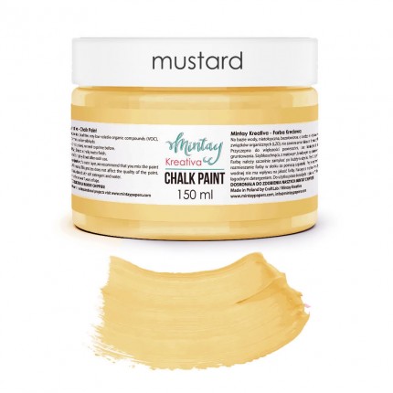 Kreidiniai dažai Mintay - Mustard, 150ml 