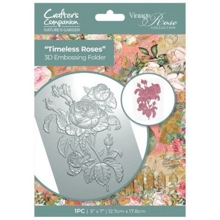 Reljefavimo formelė Crafter's Companion - Vintage Rose Collection - Timeless Roses 3D