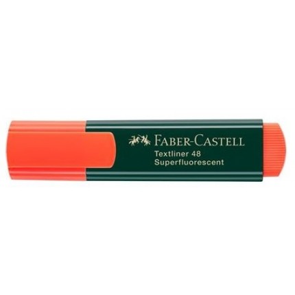 Teksto žymeklis Faber-Castell, oranžinės spalvos, kirstu galiuku 1-5mm