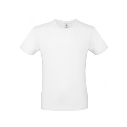 Vyriški marškinėliai B&C 150, baltos spalvos