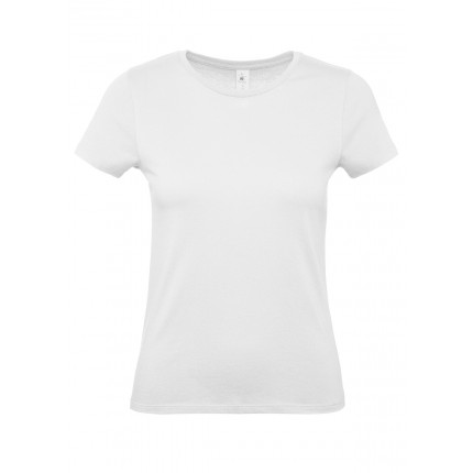 Moteriški marškinėliai B&C 150, baltos spalvos