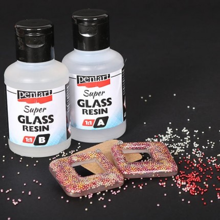 Epoksidinė derva Pentart Super Glass Resin 80ml (40+40ml)