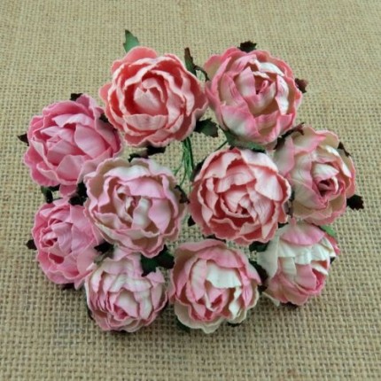 Popierinės gėlytės Promlee Flowers - Pink Peony SAA-506, 30mm, 10vnt.