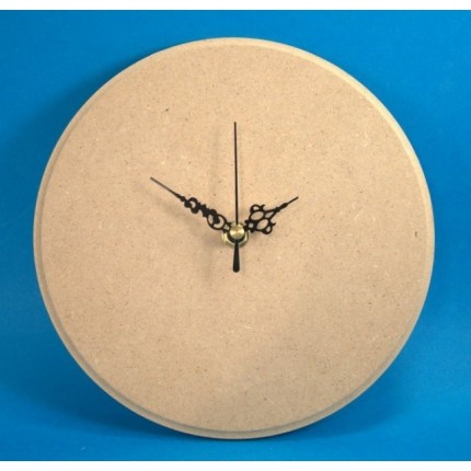 Laikrodis su mechanizmu, MDF, apskirtas 20cm 