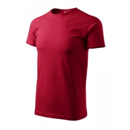 Vyriški marškinėliai Malfini Basic 129, 160g/m², tamsi raudona, XL