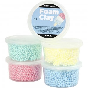 Burbulinis modelinas CCH Foam Clay Extra Large, rinkinys, 5x25g