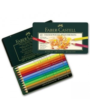 Spalvoti pieštukai Faber-Castell Polychromos, 12 spalvų