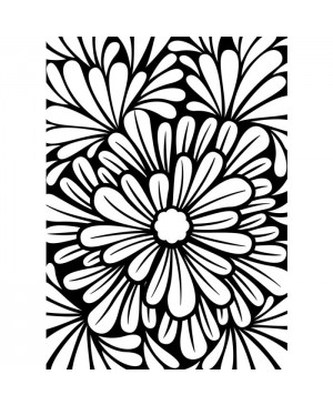 Reljefavimo formelė Darice - Bold Floral, 10.8x14.6cm