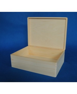 Dėžė medinė su dangčiu, 40x30x13.5cm