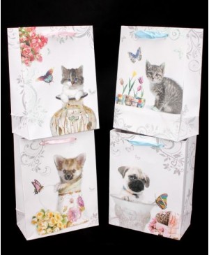 Popierinis maišelis Little Pets, 23x18x9 cm