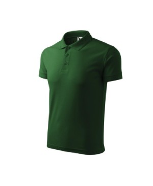 Vyriški marškinėliai Malfini Pique Polo 203, 200g/m², t. žalia sp., S