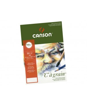 Piešimo bloknotas Canson C a Grain A4, 224g/m², 30 lapų