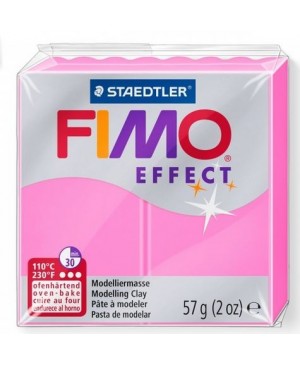 Modelinas Fimo Effect, 57g, 201 neoninis rožinis