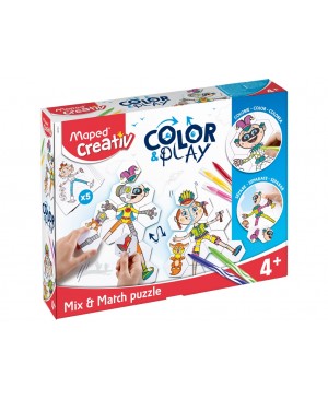 Kūrybos rinkinys Maped Creativ Color&Play Mix&Match Puzzle