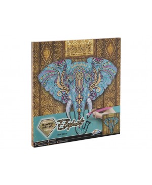 Deimantinės mozaikos rinkinys - Craft Sensations Diamond Painting - Elephant 30x30cm