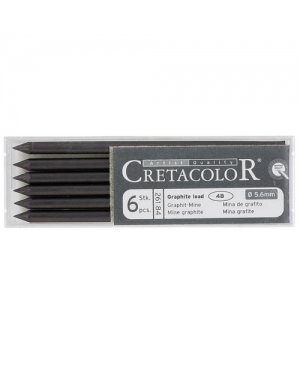 Grafito lazdelių rinkinys Cretacolor Graphite lead 4B, 6vnt