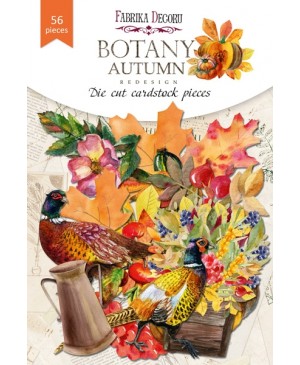Iškarpėlių rinkinys Fabrika Decoru - Botany autumn redesign, 250 g/m², 56vnt