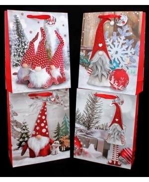 Popierinis maišelis Christmas Elves, 32x26x10 cm