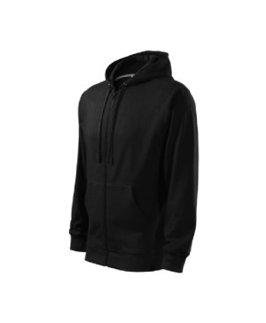 Vyriškas sportinis džemperis Malfini Trendy Zipper 410, 300g/m², juoda sp., XXL