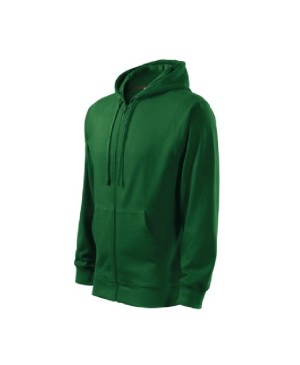 Vyriškas sportinis džemperis Malfini Trendy Zipper 410, 300g/m², t.žalia sp., M