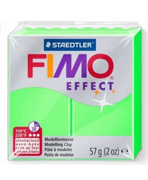 Modelinas Fimo Effect, 57g, 501 neoninis žalias