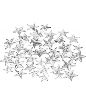 Kristalai blizgūs - žvaigždutės, 11-12-16mm, 360vnt, skaidrūs