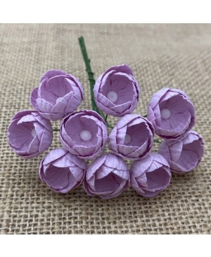 Popierinės gėlytės Promlee Flowers - Lilac Buttercups SAA-546, 25mm, 10vnt