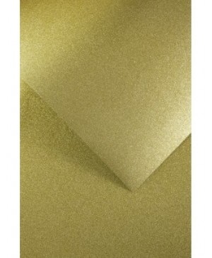 Popierius dekoratyvinis su blizgučiais A4, 150 g/m², auksinis, lipnus, 10vnt.