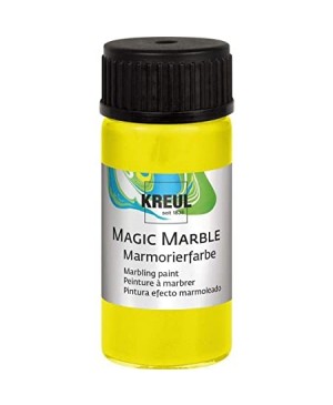 Marmuravimo dažai Kreul Magic Marble Neon Yellow, 20ml